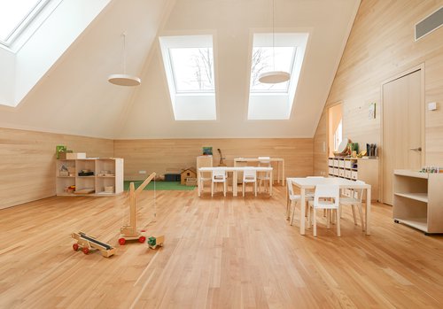 Zwei-Schicht-Parkett für Bodenheizung, Duo Solid L Kirsche Naturell