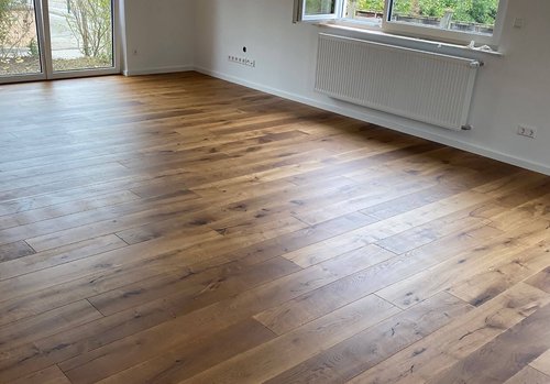 Industrieparkett in Rohholzoptik