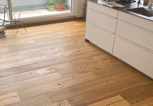 Wildwood 3D Hirschsprung (A115011), natur geölt, Zweischichtparkett Multiplex Träger