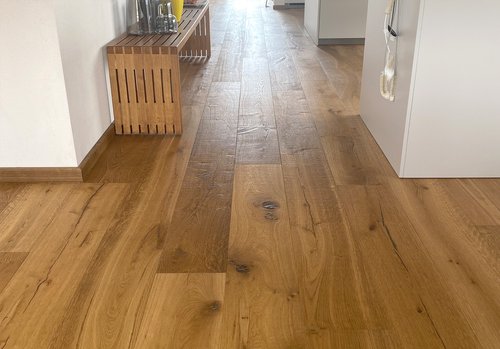 Wildwood 3D Hirschsprung (A115011), natur geölt, Zweischichtparkett Multiplex Träger